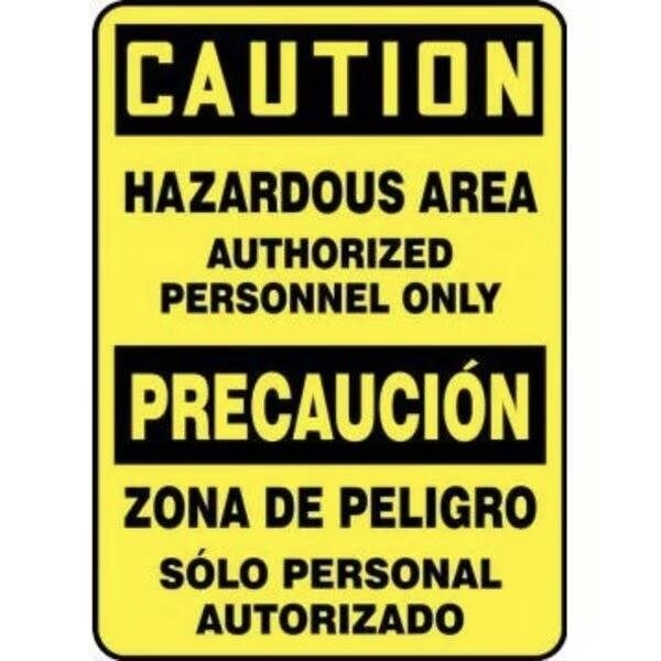 Accuform BILINGUAL OSHA CAUTION Safety Sign SBMADM636VS SBMADM636VS - main